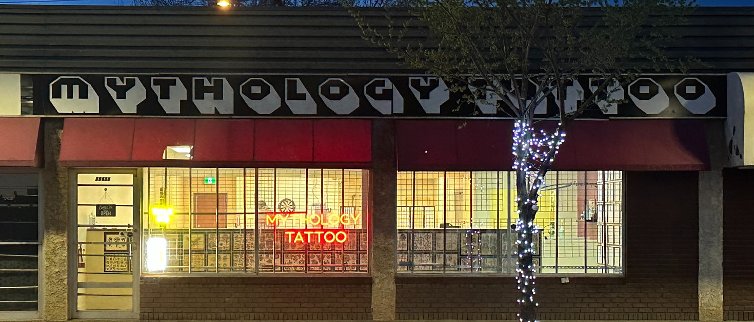 Mythology Tattoo Edmonton Open Late till 10 pm Walk Ins Everyday Custom tattoos flash tattoos